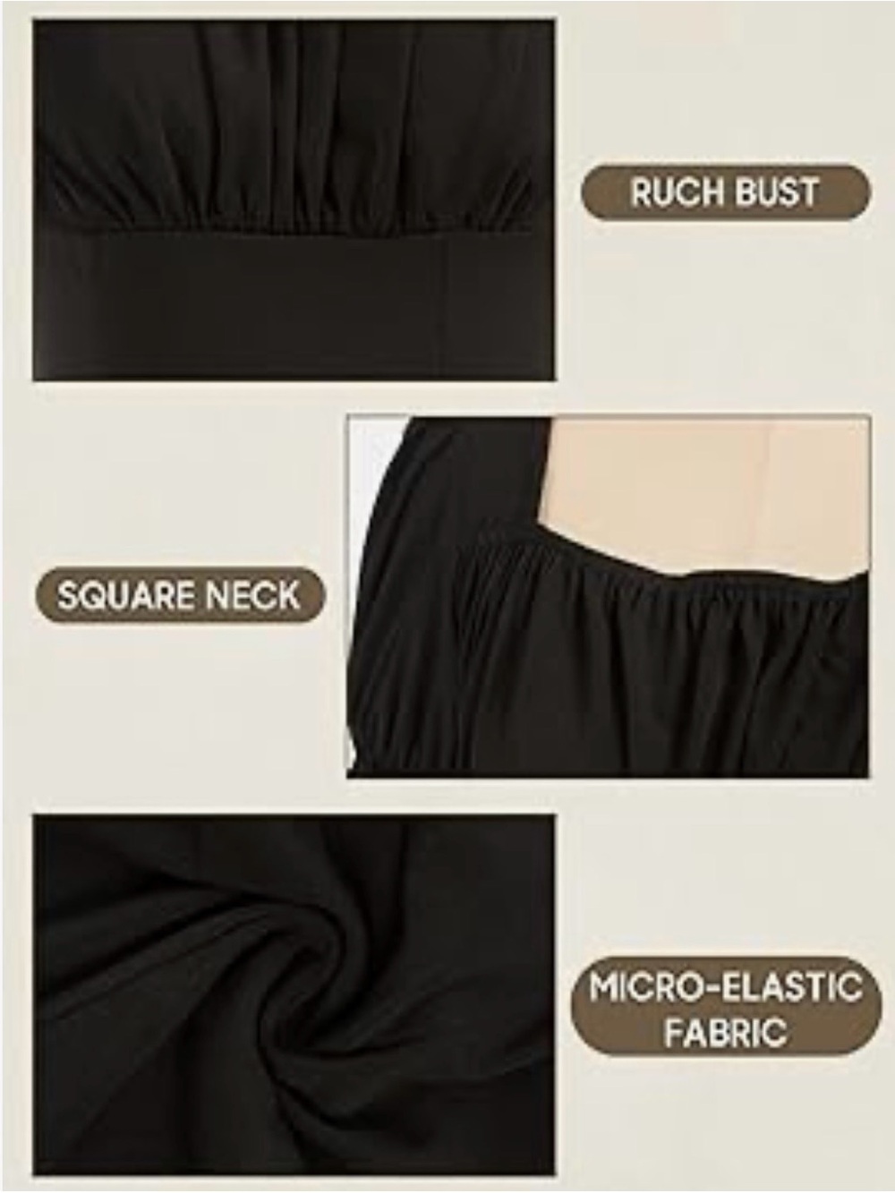 Black puff sleeve Renaissance-style top - Picture 5 of 6